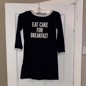 Kate Spade Black and White Pajama Dress